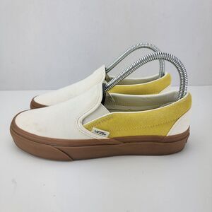 Vans Unisex M5 W6.5 Classic White Yellow Casual Shoes Sneakers 751505